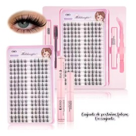 Kit Para Extensiones De Pestañas, Que Incluye Pinzas Y Pegam