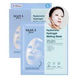 DERMAL Hyaluronzuur Hydrogel Smeltende Jelly Gel Masker 4 stuks - Koreaans nachtmasker met Ceramide - Diepe Hydratatie, Poren Verminderend voor Stralende Huid - Koreaanse Huidverzorging