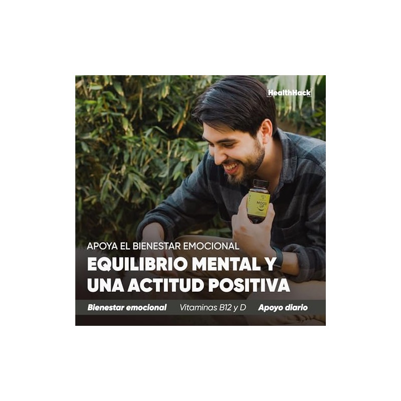 Mood Up Cápsulas NAC 5-HTP L-Triptófano Zinc Vitamina D y