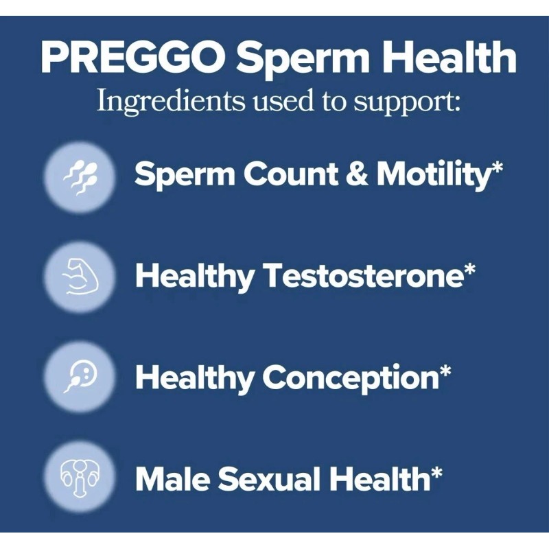 PREGGO O-Positive – Sperm Health Support – 60 Capsules