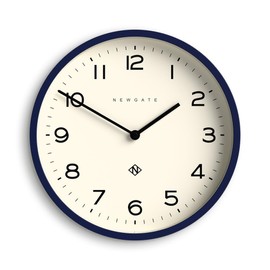 NEWGATE® Number Four Echo wall clock | Modern round clock | 30cm | Midnight Blue | Easy to read numbers | Ideal for kitchen, living room or office