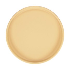 M METERXITY Ceramic Plant Saucer, 6.3 Inch Plant Water Catcher Tray, Plant Pot Saucers for Indoor/Outdoor Plants/Flower Drainage Drip Water Tray [Round Yellow]