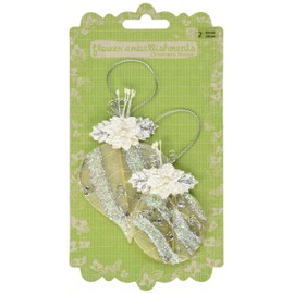 Prima 534028 Holiday Lights Christmas Scrapbook Ornament, Aurora Ice