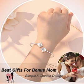 ORISPRE Bonus Mom Step Mom Mothers Day Gifts from Step Daughter Stepmom Bracelet Birthday Christmas