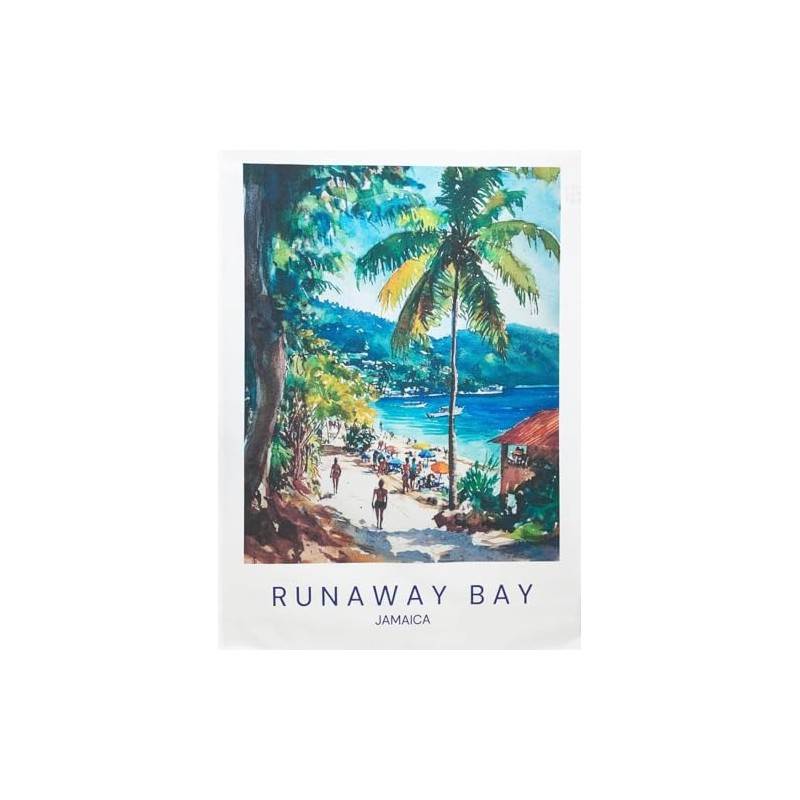 Half a Donkey Runaway Bay Jamaica - large colourful cotton