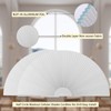 Jlong Arch Window Shade Blackout Half Circle Moon Pleated Fabric