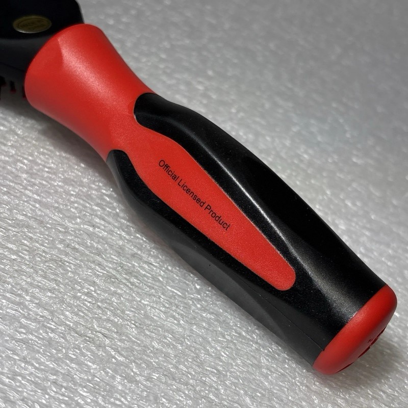 Snap On Tools Hair Brush Soft Grip handle inspired red/black