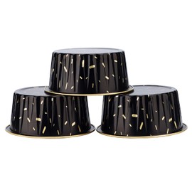 Muffin Liners, EUSOAR 50pcs 5oz Disposable Ramekins, Aluminum Foil Muffin Cupcake Liners Cups with Lids, Disposable Aluminum Foil Cupcake Baking Cups Holders Cases Boxes Pans with Lids