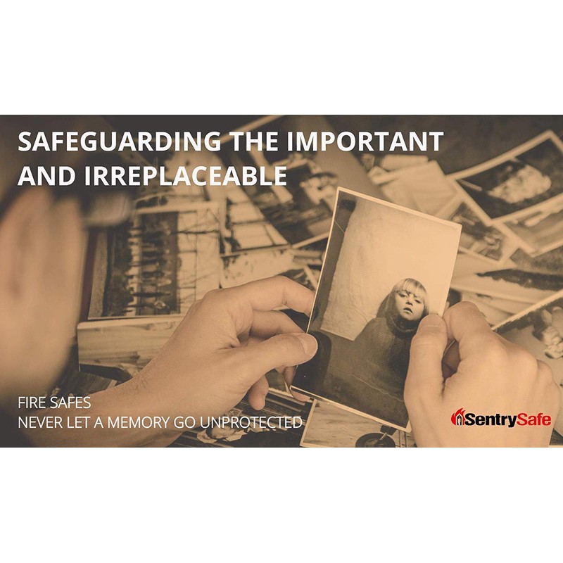 SentrySafe Black Fireproof and Waterproof Safe, File Folder and Document
