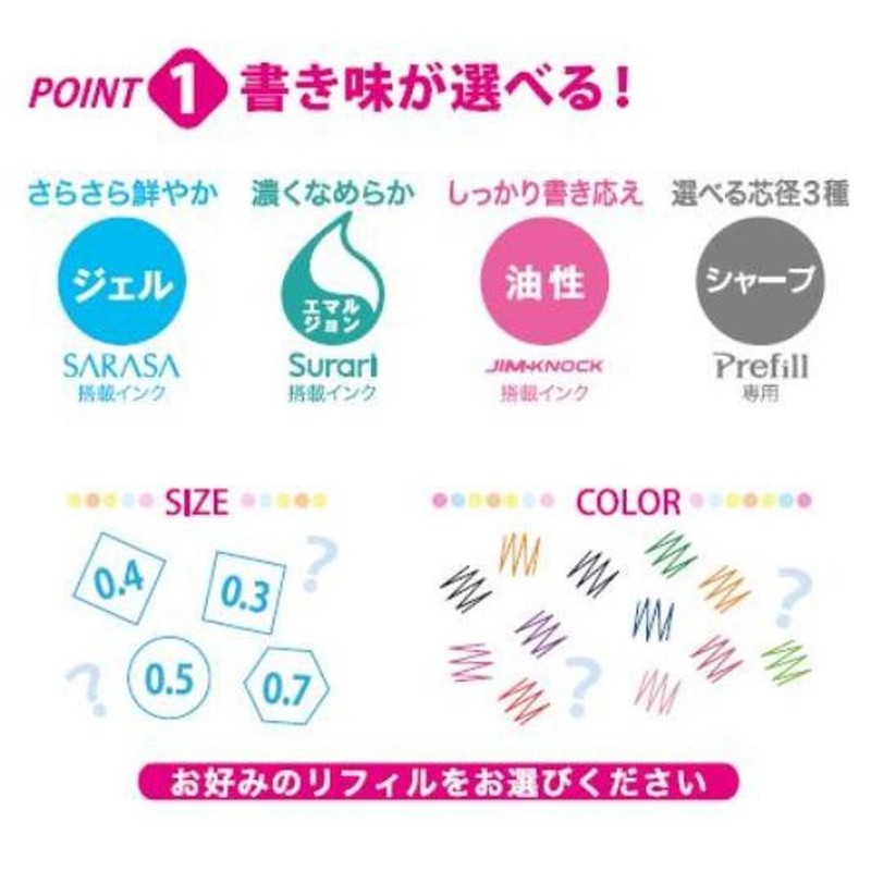 ゼブラ プレフィール用ボールペン替芯 NJK-0.4芯 RNJK4-BL 青