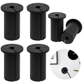 6 Pcs Wall Grommet for Starlink Cable Routing, kit Wall Grommets for Cables, Silicone Cable Feed Through Bushings Cable，Wall Hole Cover Compatible with Starlink Mount for Protecting Cords (Black)