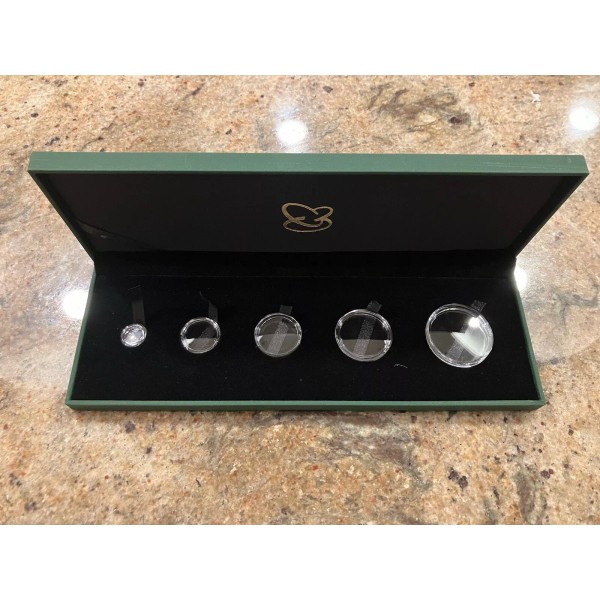Unbranded China Gold Panda Coin Gift Box for 5 Coins,