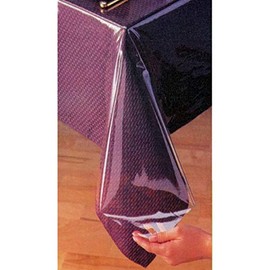 Unique Boutique Crystal Clear Plastic Tablecloth / Tablecloth Protector 70-Inch Round