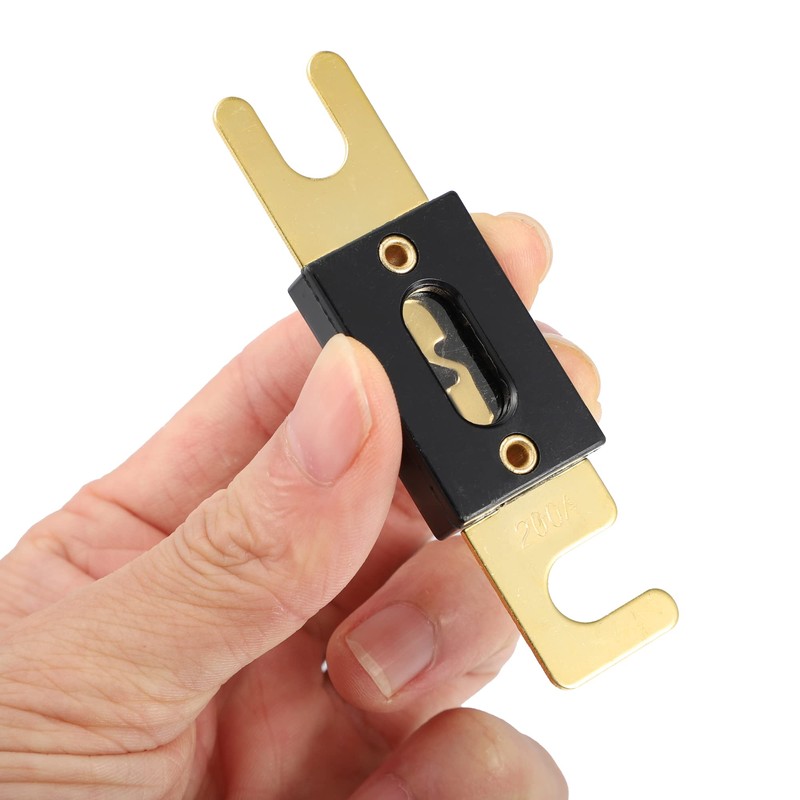 X AUTOHAUX 6pcs 200A Gold Plated ANL Fuse Universal Fit