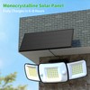 intelamp Solar Flood Lights Outdoor Waterproof, 2 Pack 6000mAh 1200LM