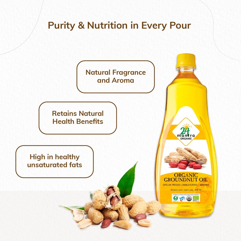24 Mantara 24 Mantra Organic Peanut Oil - 33.81 Ounce
