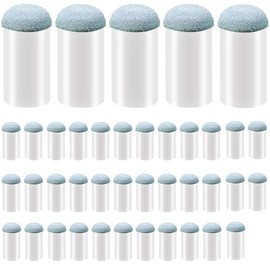 Miecux 40Pc Slip On Pool Cue Tips, Billiard Stick Tips for Snooker and Pool Cues, Pool Stick Tips for Enhance Friction, Billiard Cue Tips Replacement for Control The Shot