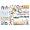 A5 Sticker Sheet Blackpool Vinyl Stickers - Beach Seaside British