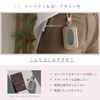 ELEGANCE-E Smart Key Case, Carabiner, Compact, Small, Genuine Leather, Black