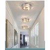 piano7797 Brushed Nickel Flush Mount Ceiling Light Fixtures,3-Light Modern Hallway