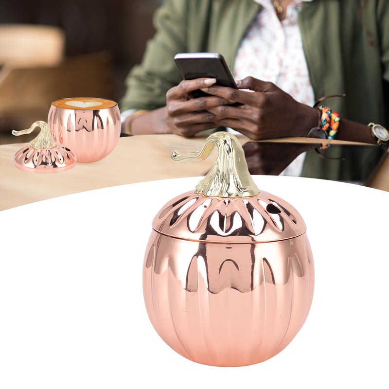 Pumpkin Wine Glass Pumpkin Shaped Stainless Steel Rose Gold Wine