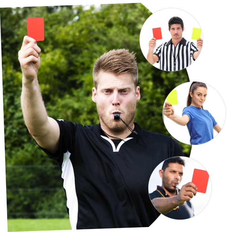 Kisangel 32pcs Referee Practical Cards Red Yellow Sports Judge Cards