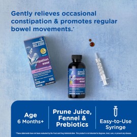 Mommy's Bliss Constipation Ease + Prebiotics, Relieves Occasional Constipation, Gentle & Safe, No Harsh Laxatives, 4 Fl Oz Bottle (Pack of 1)