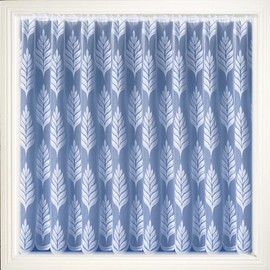 Tyrone Textiles Ltd Avril White - Large Floral Modern All Over Lace Net Curtain. Sold By the Meter