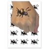 Cute Cartoon Cricket Bug Insect Temporary Tattoo Water Resistant Fake Body Art Set Collection - 54 1" Tattoos (1 Sheet)