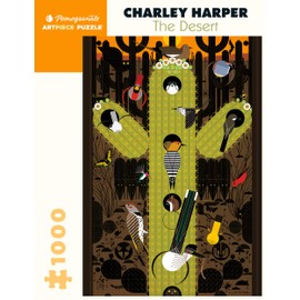 Pomegranate 1000-Piece Jigsaw Puzzle for Adults, Charley Harper's The Desert, National Parks Puzzle, Matte Finish, Snug Fit