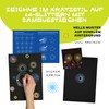 CRAFTY CATS Spirograph 47-Piece Deluxe Kit with Scratch Pictures, Mandala