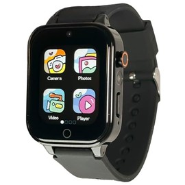 OnePulseWear Kids Smart Watch – Touchscreen, 20+ Games, Audio Bedtime Stories, Camera, Pedometer, Music Player, Alarm, Calendar, No APP or SIM Needed – Gift for Boys & Girls Ages 3-12 (Black)