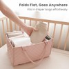 Konssy 2 Pack Faux Leather Baby Changing Mat 30"x17", Foldable