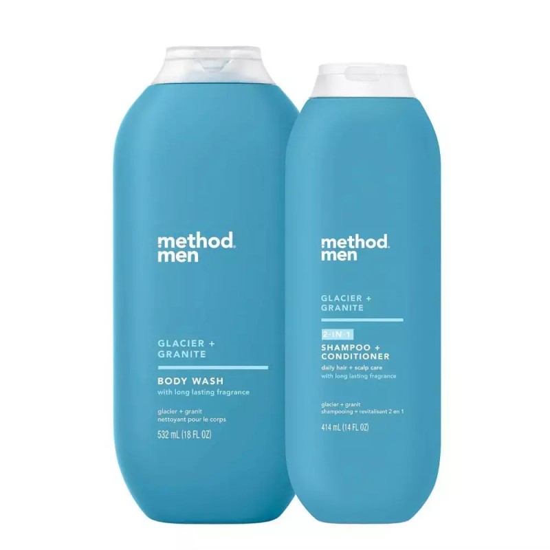 Method 2-in-1 샴푸 및 컨디셔너 (18oz) 바디워시(18oz) 선물 세트 Method