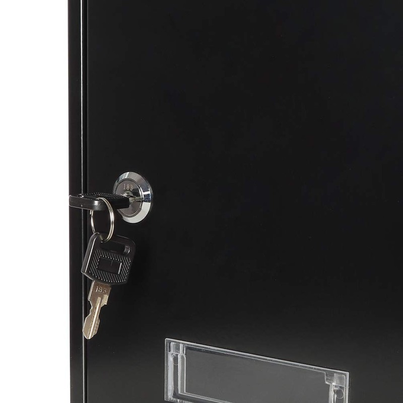 Wall Mounted Mailboxes with Key Lock, Outdoor Key Locking Mail