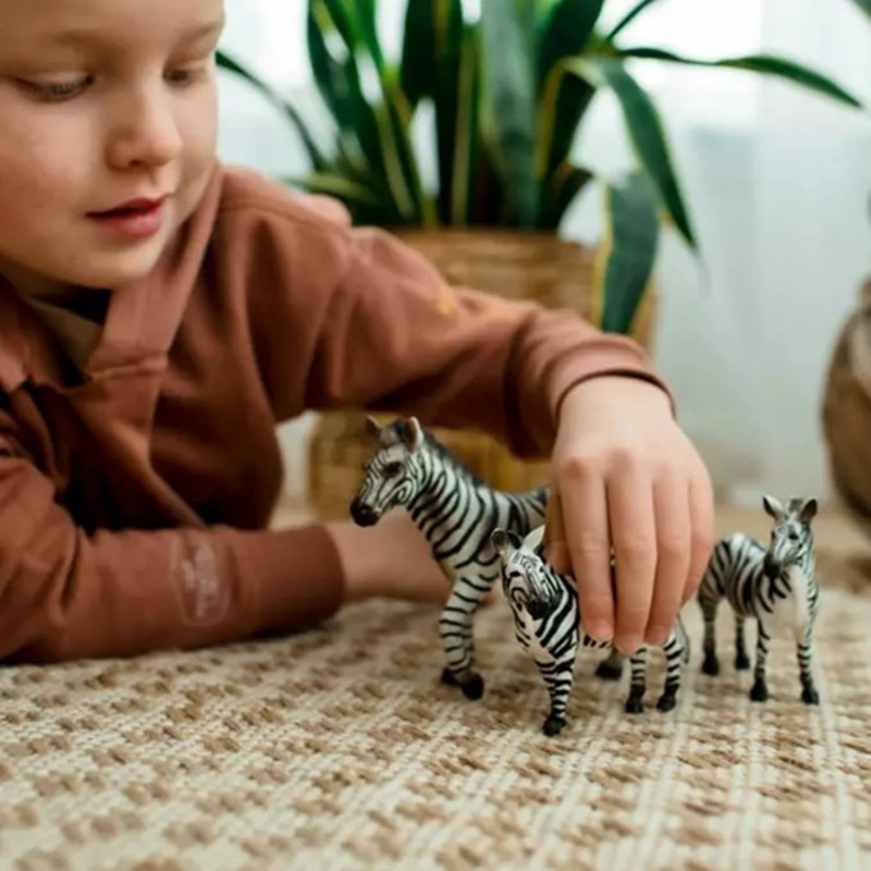 ZAGA Toys Zebra Family Holiday Bundle | Lifelike Safari Animals