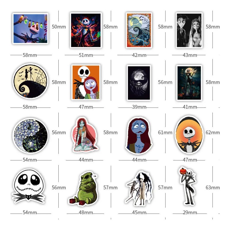 Pegatinas The Nightmare Before Christmas Día De Muertos