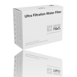 Penthouse Paws Smart Wireless Water Fountain Filter, 3 Filters and 6 Sponges, Compatible with 3.5/118oz Smart Wireless Water Fountain, Perfect Hydration for Your Pets (Black, Regular)