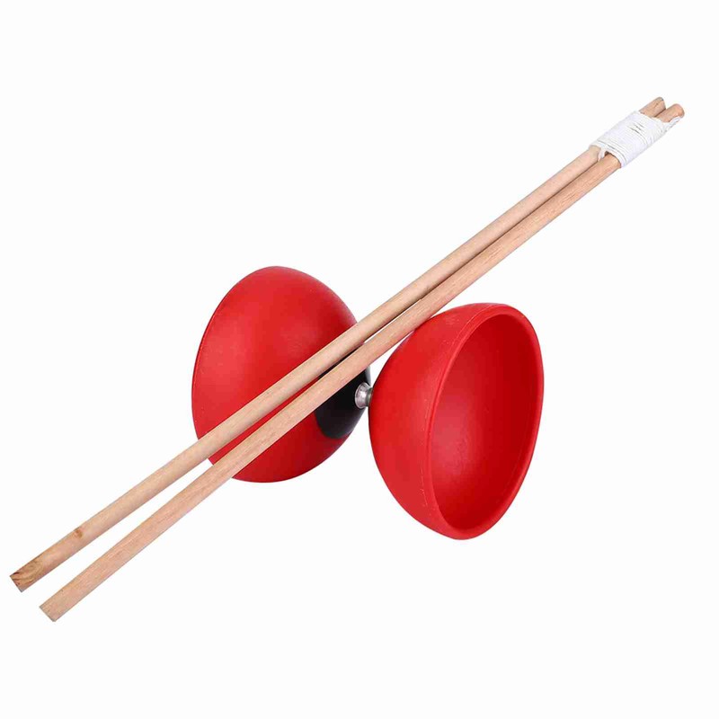 Triple Bearing Diabolo Set Chinese Yoyo with Coloured Diablolo Sticks