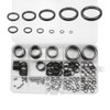 160 PCS Fishing Rod Guide Kit, Black Rod Ceramic Guides