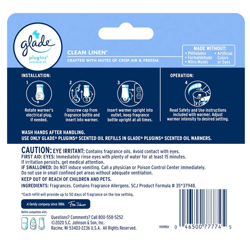 [glade/grade] Plug-in Oil Refill (0.7 fl oz (19.8 ml) 5
