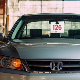 Car Service Tags 000-999 | Service Dispatch Numbers Auto Dealer Vehicle Repair Mirror Hang Tags with Numbered Key Tags, 1000 Ct