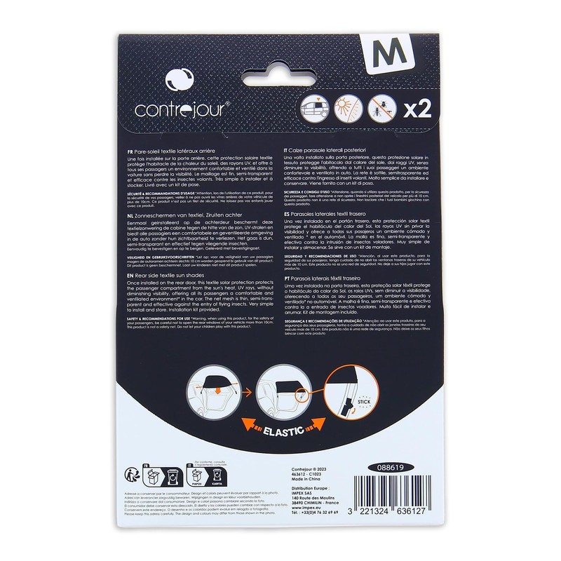 Contrejour 463612 Sun Visor Socks for Side Windows