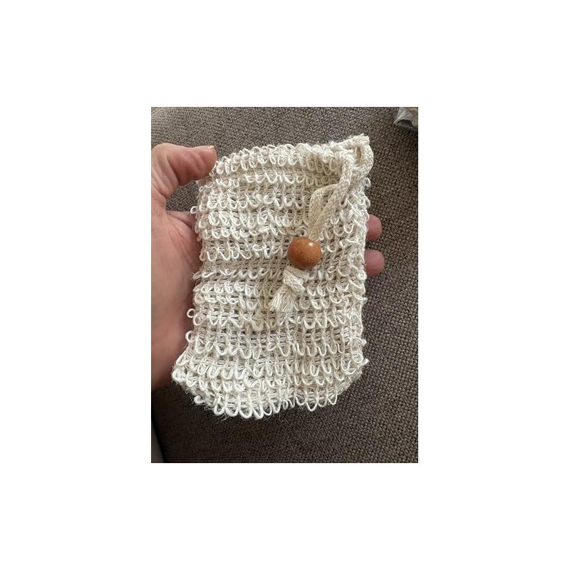 Estropajo bolsa de Jabón de Sisal Natural 3pzas