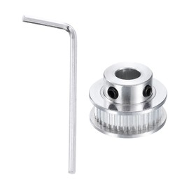 uxcell GT-2 36T Pulley Synchronous Wheel 8mm Bore, Aluminum Timing Pulley 36 Teeth, Fit Width 6mm Timing Belt for 3D Printer CNC Machine (with A Wrench)