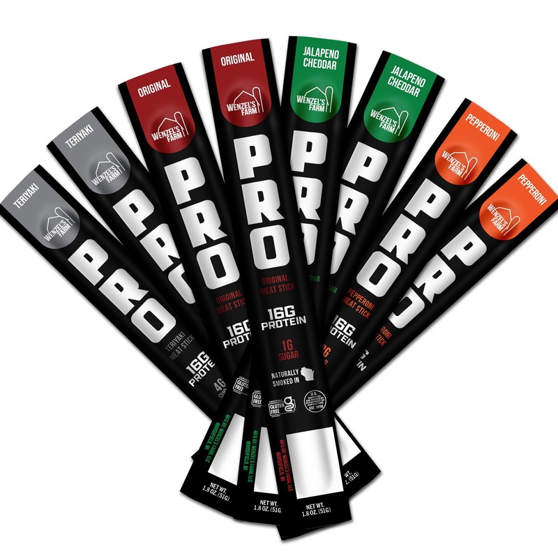 Wenzel's Farm PRO Snack Sticks - Naturally Smoked, Handcrafted with