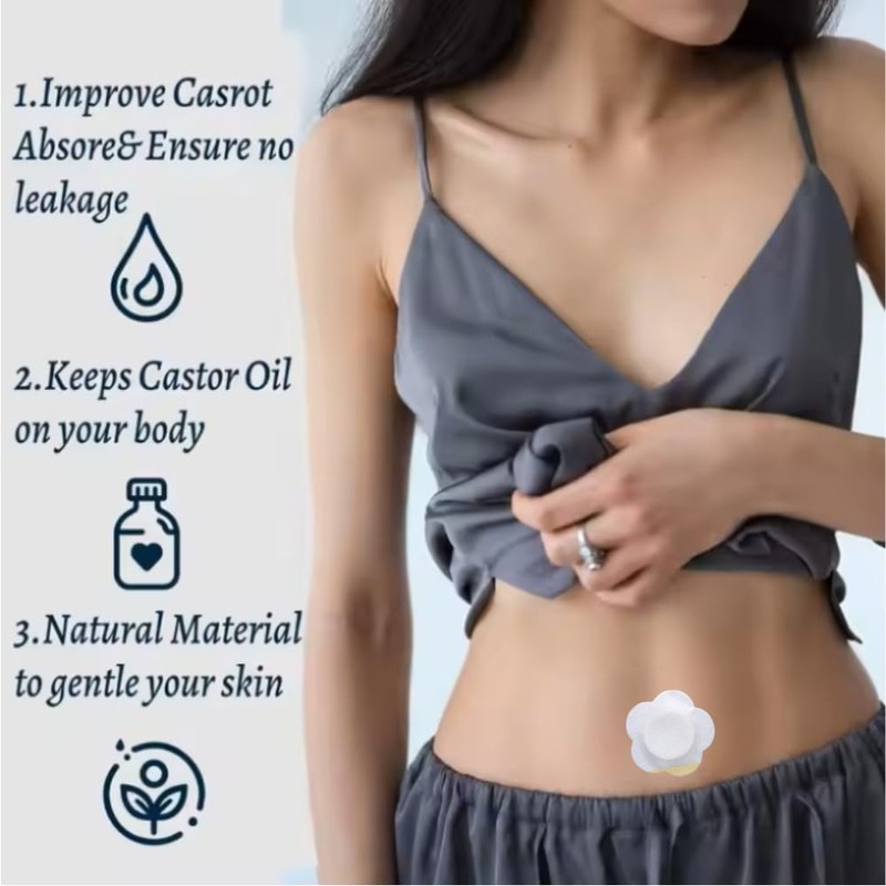 50pcs Castor Oil Belly Button Patches