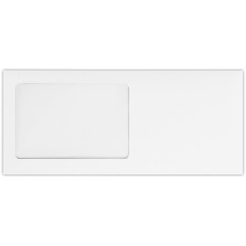LUXPaper #10 All Purpose Window Envelopes | Peel & Press | 4 1/8" x 9 1/2" | White Wove | 28lb. Text | 50 Qty