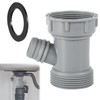 Kitchen Sink Drain Pipe Adapter, Versatile Y-Shaped Flexible Pipe Connector