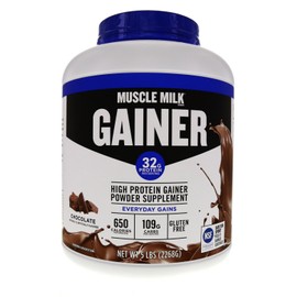 Muscle Milk Gainer Protein Powder, Chocolate, 32g Protein, 5 Pound